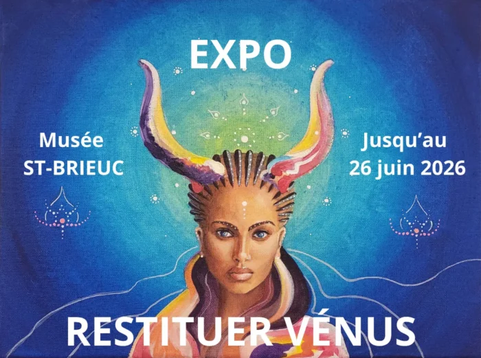 femme corne vache bleu cosmos vénus musee saint-brieuc expo